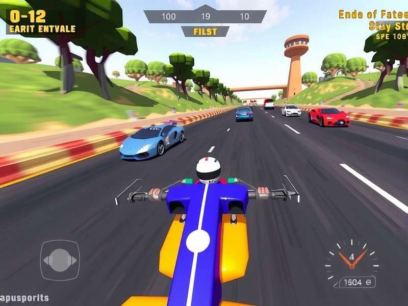 Racer Royal multiplayer racing scene with multiple cars